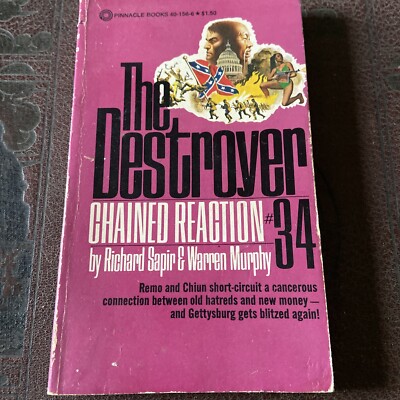 The Destroyer #34  Chained Reaction  by Richard Sapir & Warren Murphy (1978/PB)