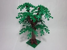 Custom forest tree 8" tall with small green leaves, all new parts, FREE US Ship!