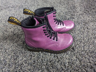 NEW GIRL/Toddler Doc Martens Martens 1460 Boots Pink Glitter