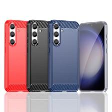 Funda Suave Transparente Fibra Genuina Armadura Para Samsung Galaxy A14 A22E A53 A33 A42 5G