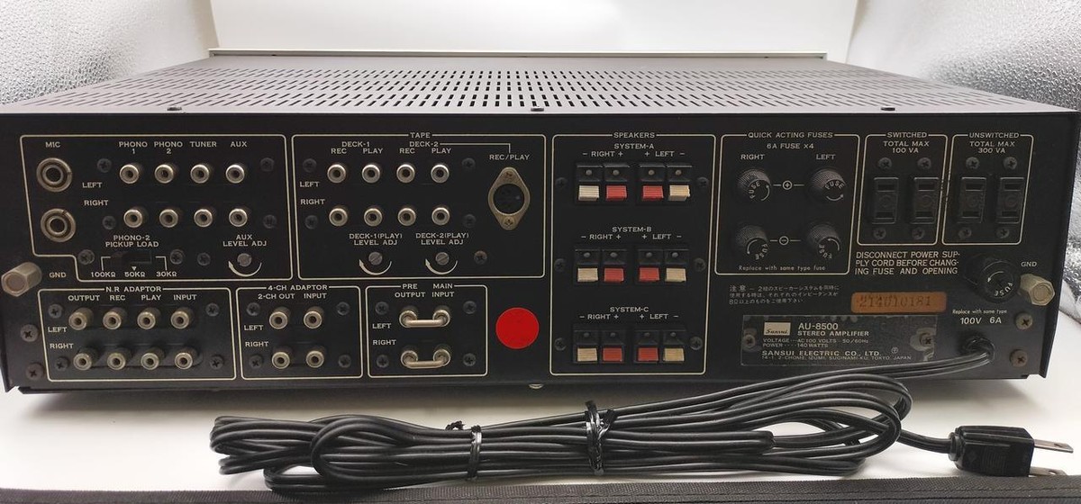 SANSUI AU-8500 | Stereo Integrated Amplifier Manual in Good