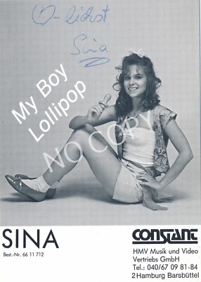 100% Original Autogramm Autograph handsigniert Sina J1.75
