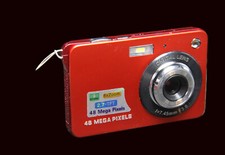 portable 1080p digital video 48mp 8x zoom red tested