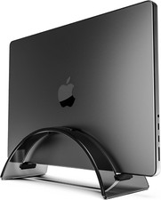 Vertical Laptop Stand for Desk, Vertical Laptop Hoder Space-Saving Organizer for