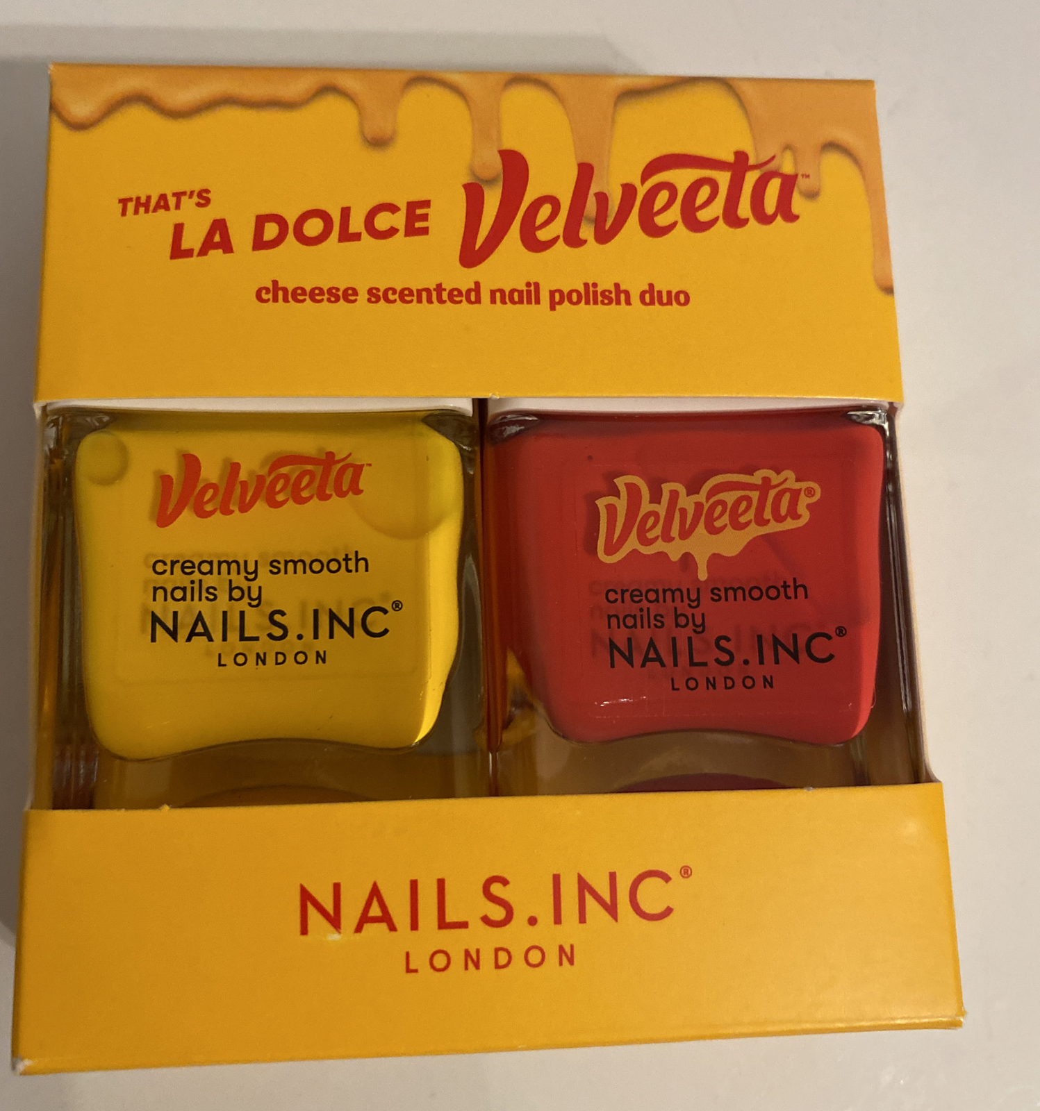 Nails Inc. Velveeta CheeseScented Nail Polish Set New In Box eBay