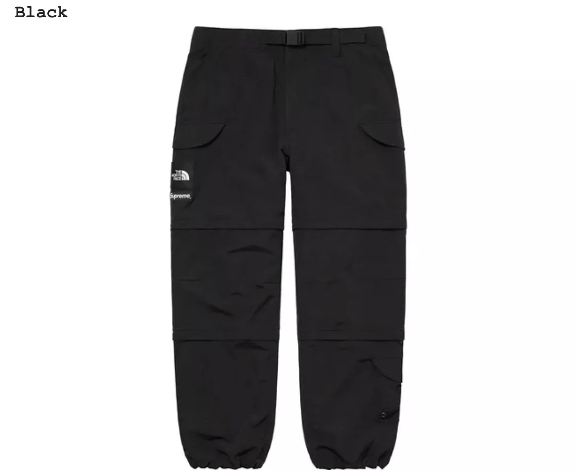 Supreme North Face Trekking Zipoff Belted Pants Black Size XXL IN HAND