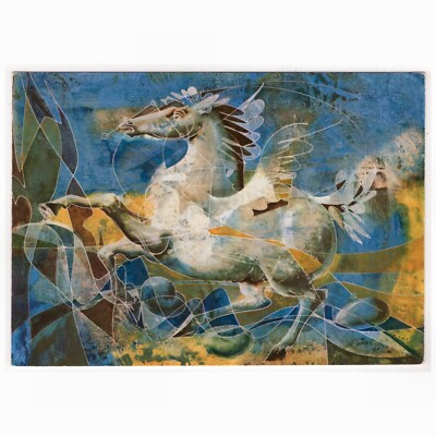 Künstler-AK v. Hans Erni / ''Sternbild Pegasus'', Eröffnung Planetarium in Luzern