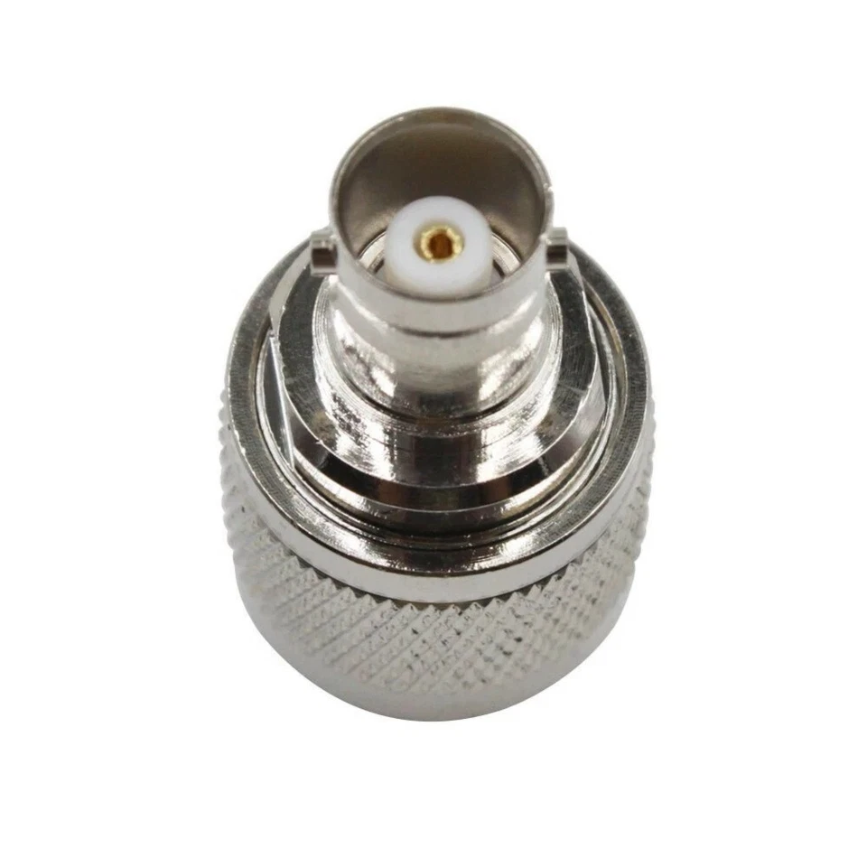 N-Type Male Plug to BNC Female Jack RF Adapter Barrel Connector - Image 3 of 3