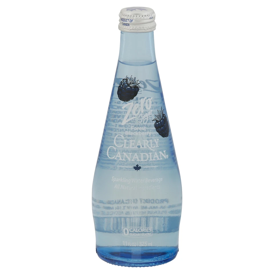 Clearly Canadian Sparkling Water Blackberry Zero Sugar 11 fl. oz (Pack of 12) - Image 1 of 2