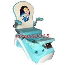 Elsa  Anna Kid Pedicure Chair / Nail Salon Massage Chair Mini Spa Chair FROZEN