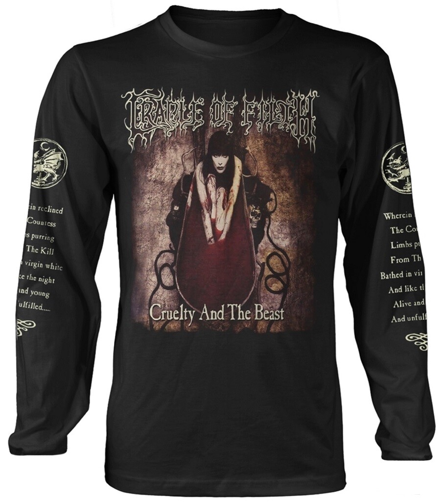 Cradle Of Filth Cruelty And The Beast Long Sleeve Shirt OFFICIAL