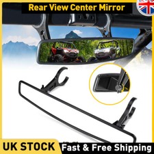 1.75" Universal UTV ATV Center Rear View Mirror Roll Cage Bar Adjustable Mirrors