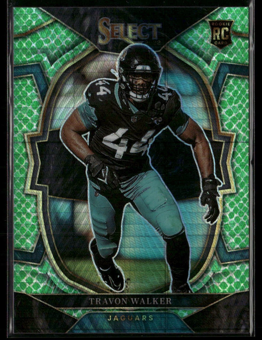 Travon Walker 2022 Panini Select #42 Dragon Scale Prizm /89 Jacksonville Jaguars