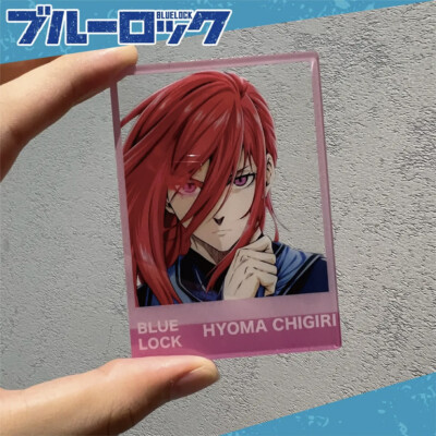 BLUE LOCK Chigiri Hyoma Transparent Card Collect cartoon keyring Fiche Cosplay