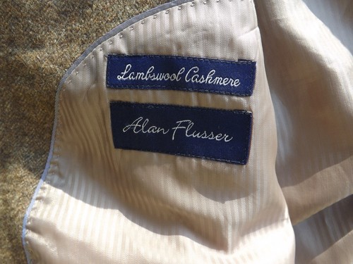 Alan Flusser Mens Cashmere Lambswool Sport Coat 42L Blazer Suit Jacket - Picture 4 of 12