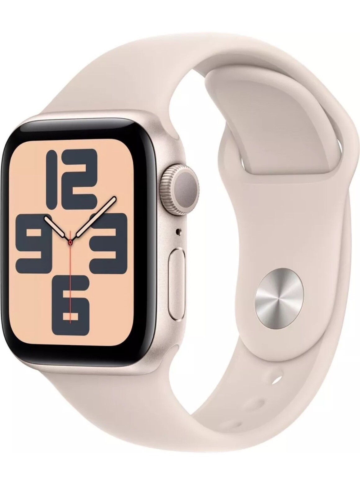 Apple Watch SE 2nd Gen 40mm GPS Starlight Case w Sport Band S/M MXEF3LL/A 2024-image