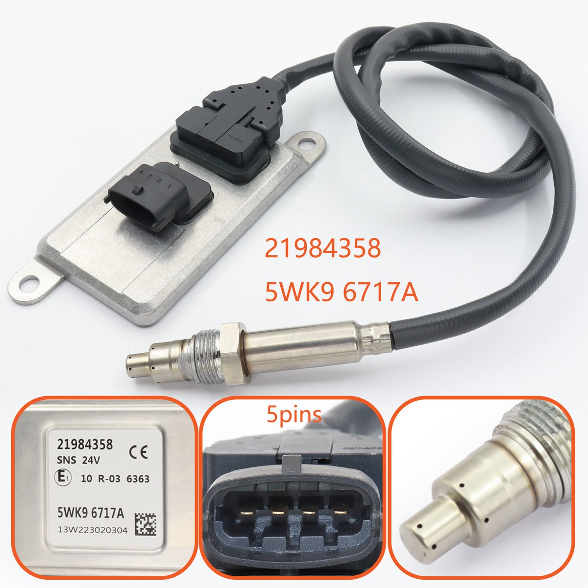 2197　2893　2897　3008　3225　3404　3563　3870 New Nox Sensor 21567736 21984358 5WK96664E 21984358 21473997 For