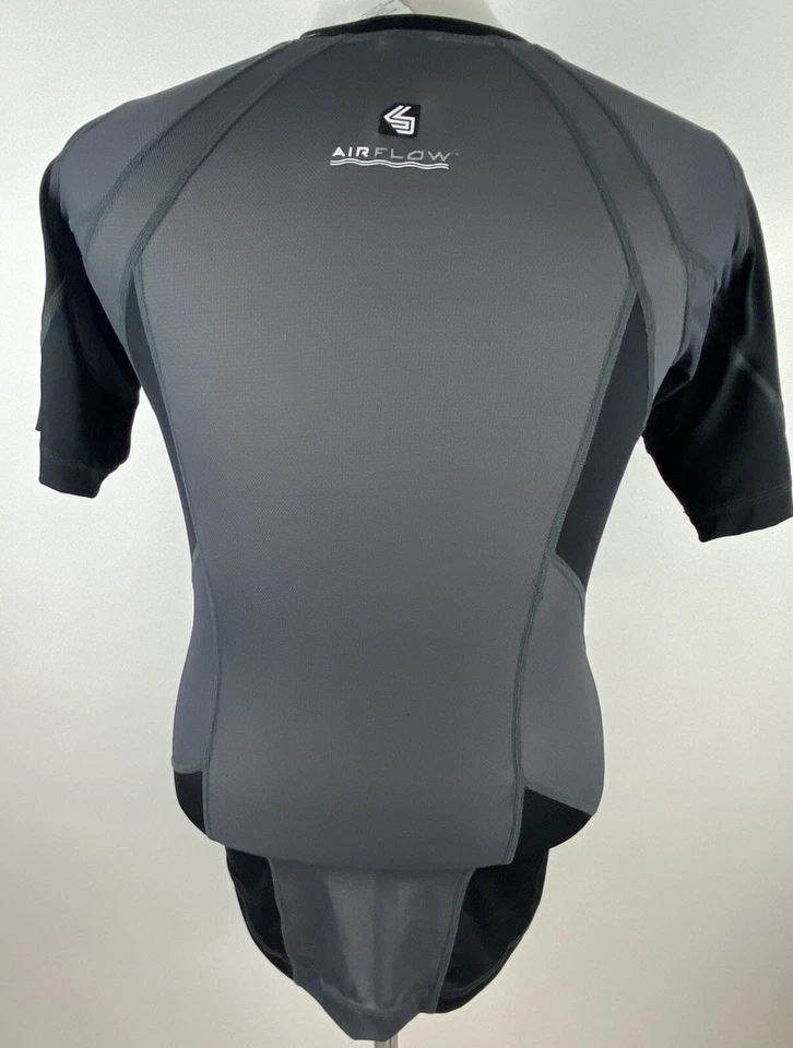 ShockDoctor Velocity Motion360 Short Sleeve Compression Shirt Black/Grey XS - Image 4 of 4