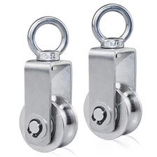 Cable Pulley Wheel Stainless Steel Swivel Pulley Block Silence Rotation 