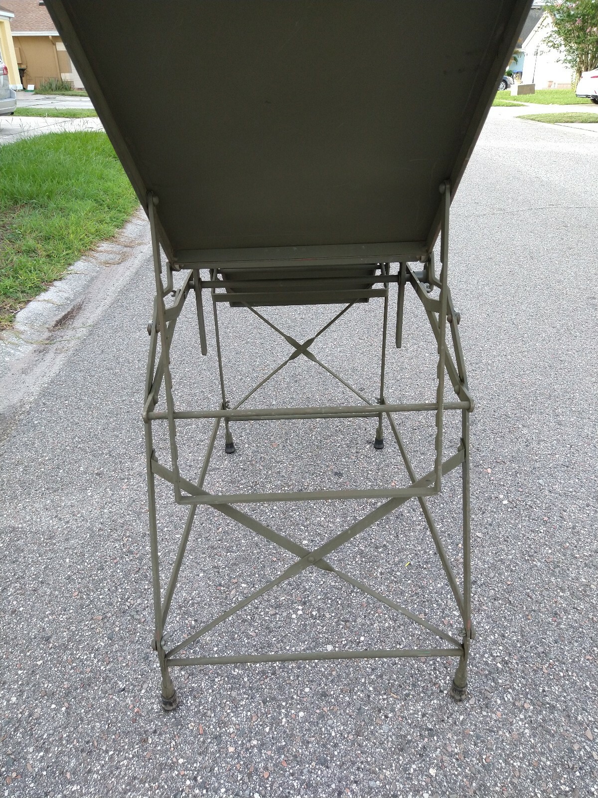 Military Army Field First Aid Operating Table Bed Metal Folding
