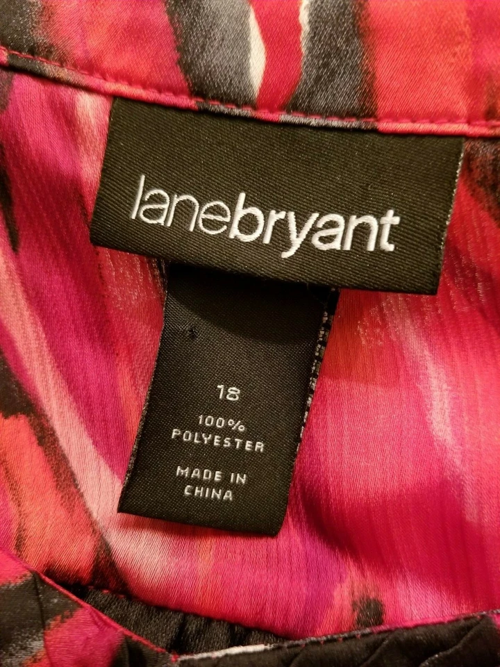 Lane Bryant Womens Sundress Dress Size 18 18W Multicolor Long Shirt - Image 2 of 4