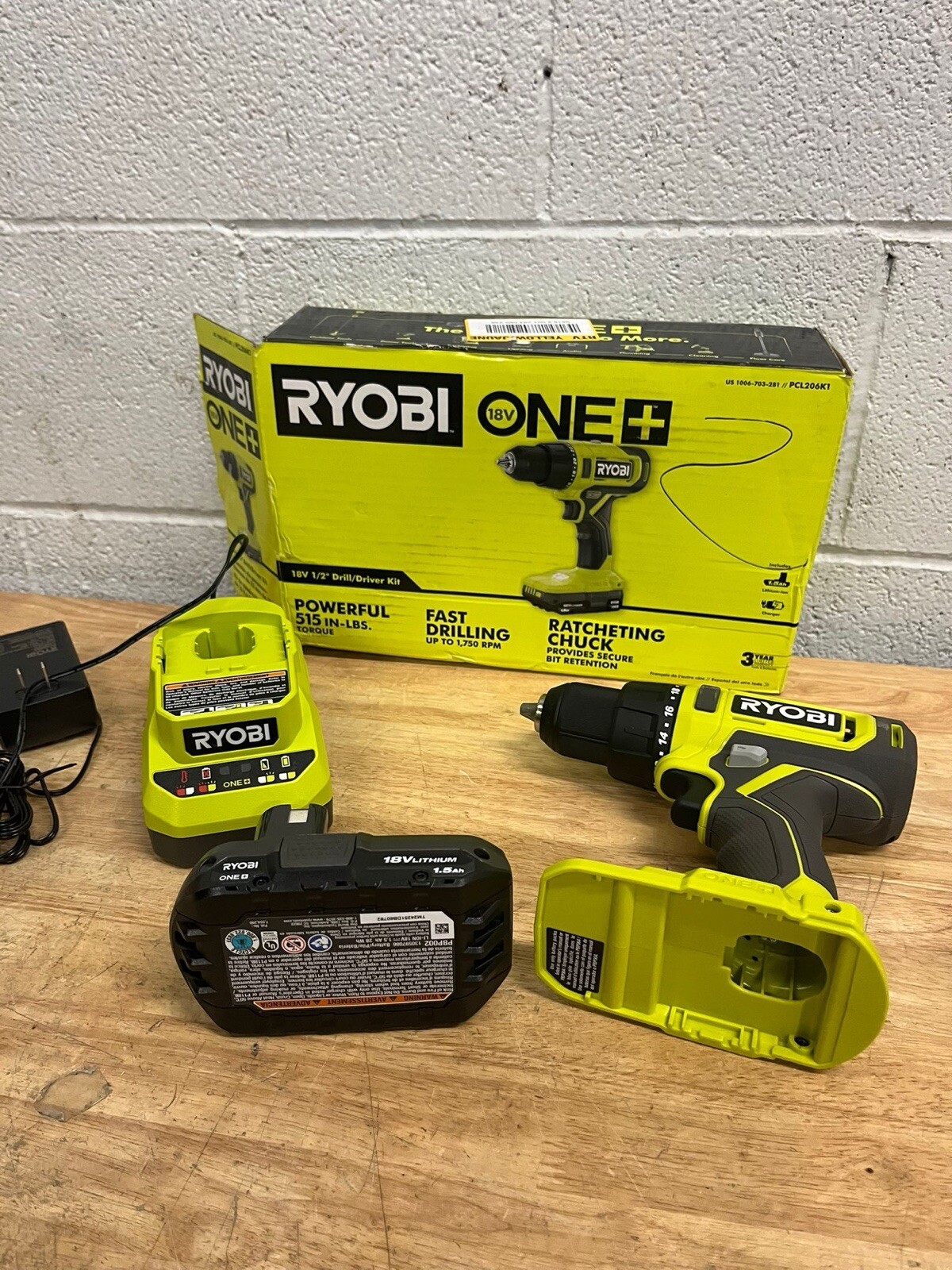 Ryobi ‎PCL206K1 18V ONE+ Cordless Drill Kit