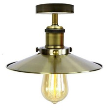 Industrial Ceiling Light, Flush Mount Lamp Fixture E27 Vintage Metal UK Hall Way