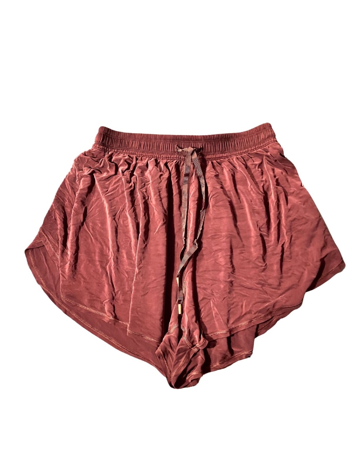 Lululemon Womens Burgundy Lounge Shorts Size 4