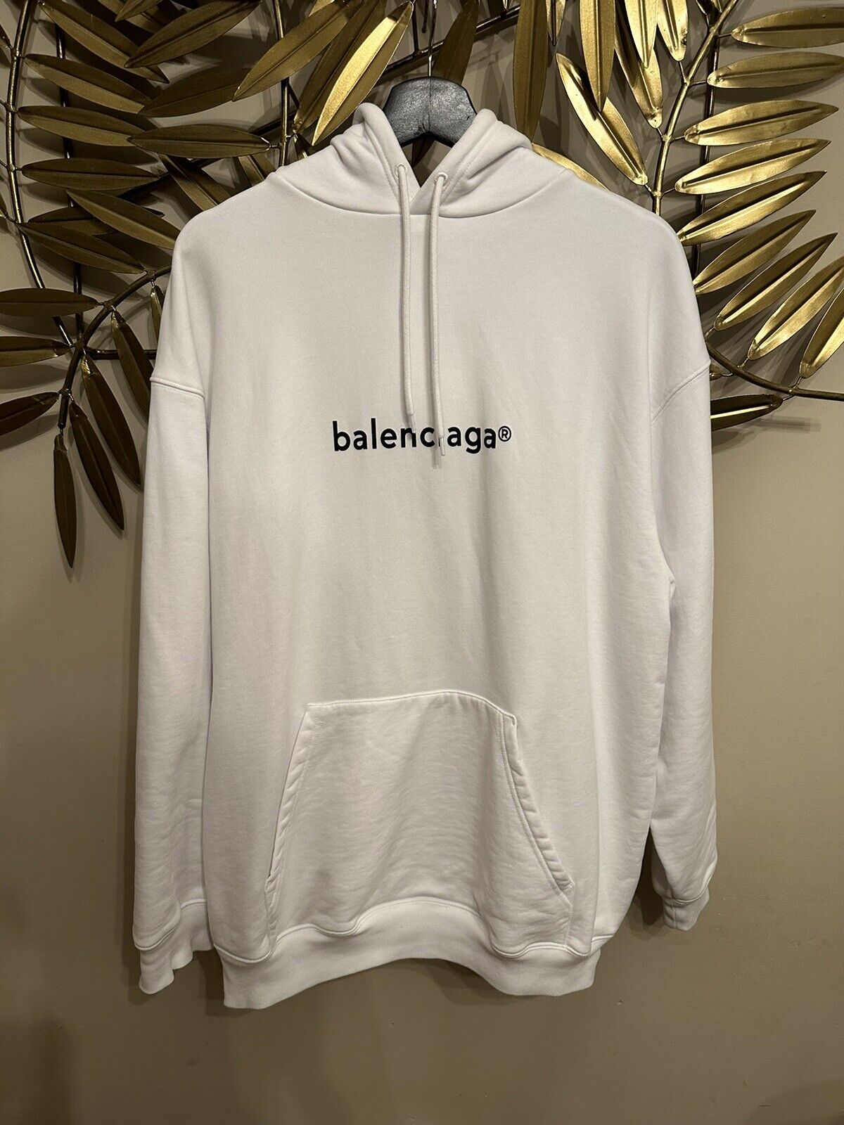 Balenciaga Mens Copyright Logo Hoodie  Neiman Marcus