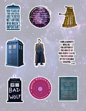 Dr Who Sticker Pack