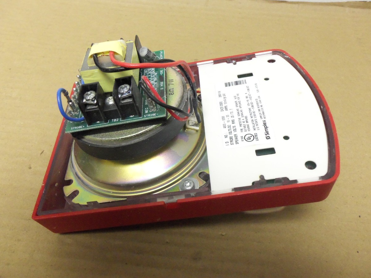 Simplex 4903-9356 Wall Mount Notification Speaker/Visible Strobe