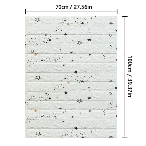 70Cm*10M 3D Brick Pattern Wall Sticker Self-Adhesive Panel Waterproof - Picture 37 of 55