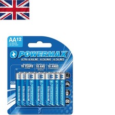 Eco-Friendly 12-Count AA Alkaline Batteries - Long Lasting & Leak-Proof Design