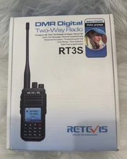OPEN BOX! Retevis RT3S DMR Analog & Digital Two-Way Radio Walkie Talkie, 5W