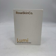 Rose Skin Co IPL Hair Removal Handset - Lumi White/Gold Handheld New In Open Box