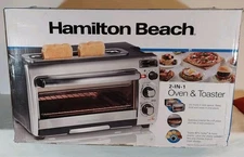 Hamilton Beach 2-in-1 Countertop Oven and Toaster Combination Stainless Steel