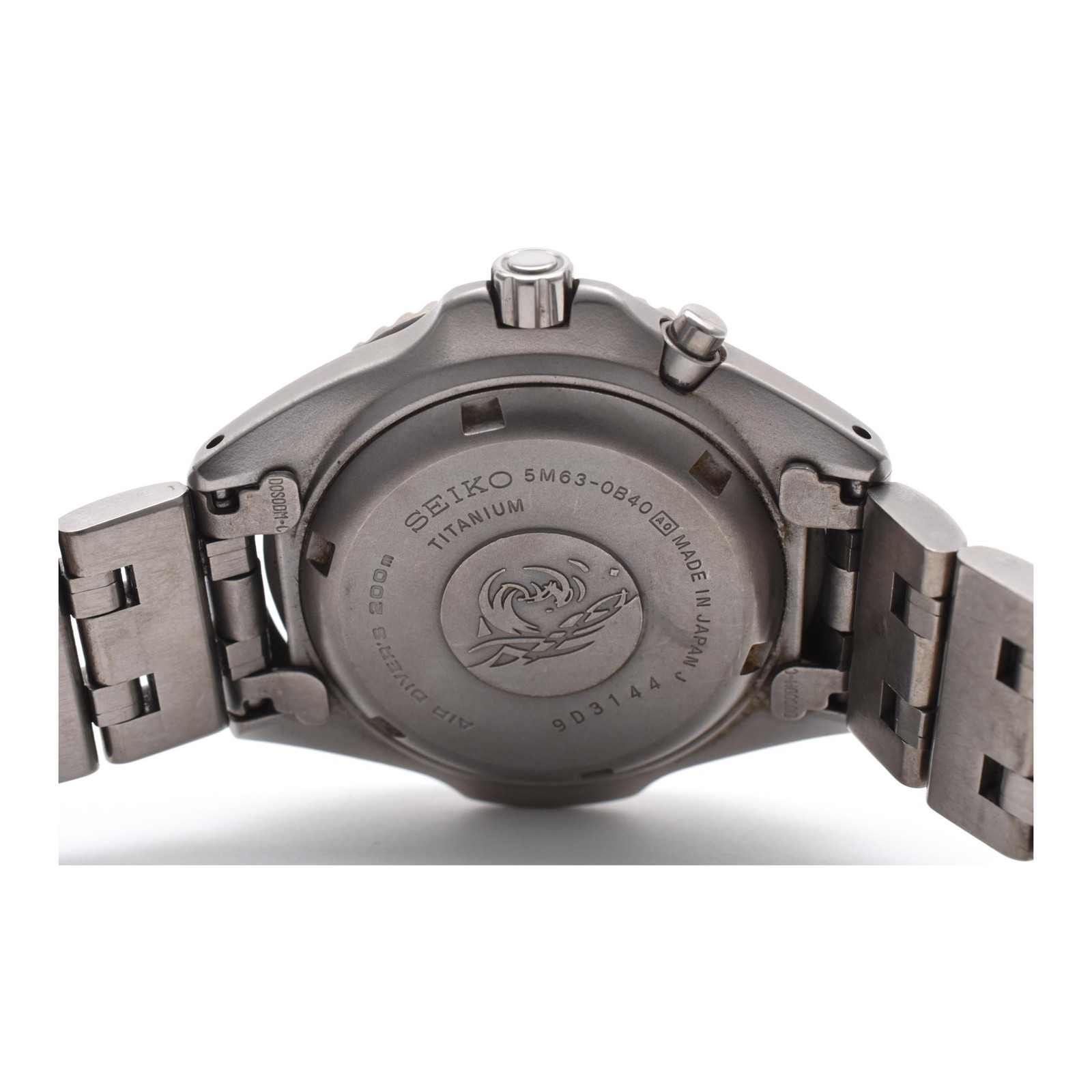 SEIKO Kinetic Scuba Diver 5M63-0B40 Titanium Mens Wat… - Gem