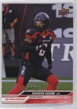 2024 Upper Deck CFL Exclusives 38/100 Damon Webb #25 1lm9