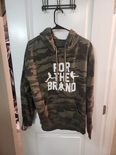 The Pat McAfee Show For The Brand Hoodie Mens Size L Large Camo Pullover ESPN 