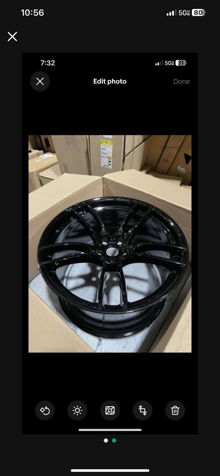 2017-19 ford gt40 rear wheel (hg7z1007H)