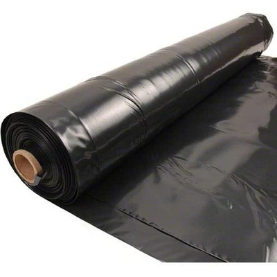 Rocky Mountain Goods 4 Mil Black Plastic Sheeting 10 Ft X 100Ft - Roll Of Heavy