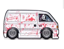 Leen Customs Haunted Kei Van  Oishii Imports Pin #/100 Sold Out