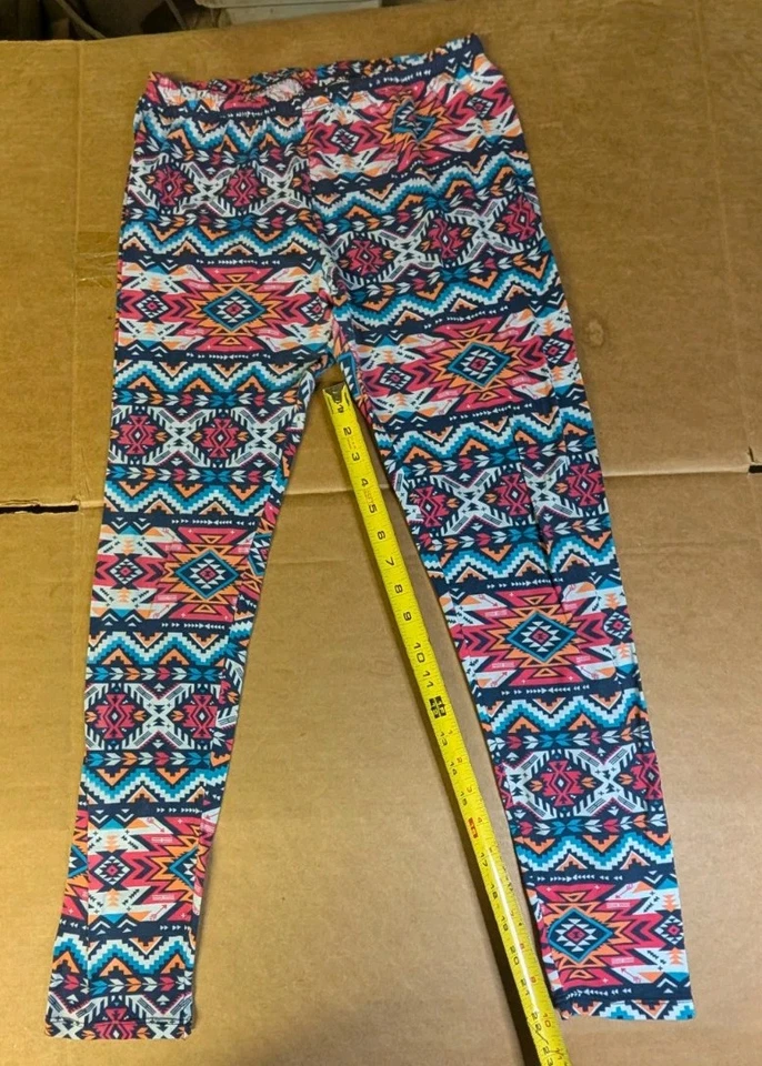 Pantalones informales para mujer Bobbie Brooks AztecHi tiro alto pierna ancha algodón/spandex talla L Foto 4 de 4