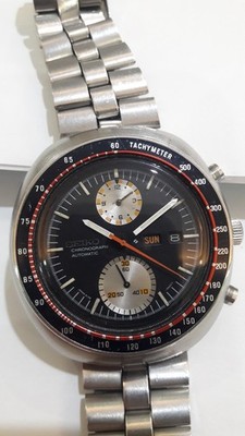Seiko 6138-0011 ufo Yachtsman   automatic chronograph %100 original 1974