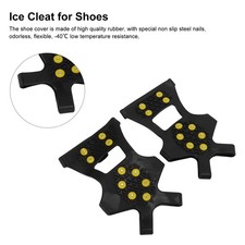 Eis-Traktionsklampen Flexible Steigeisen Mit 10 Spitzen Zum Bergsteigen Für