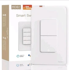 MOES Smart WiFi Wall Light Switch Combo Netural Wire Required Alexa Google APP