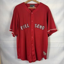 NELK Boys - FULL SEND Classics Red Baseball Jersey Size XL Limited Edition