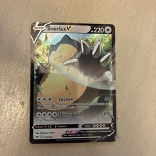 Pokémon TCG Snorlax v Sword & Shield Base Set Holo Ultra Rare Card 141/202 on eBay