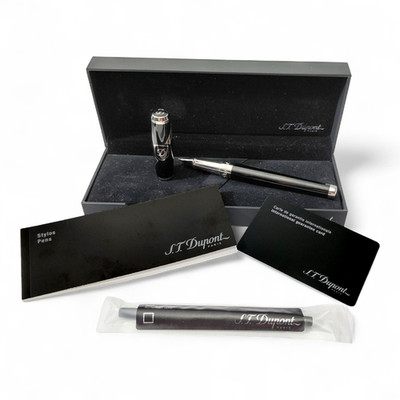 S.T. Dupont Line D Black & Palladium Rollerball Pen 412608 NIB | eBay