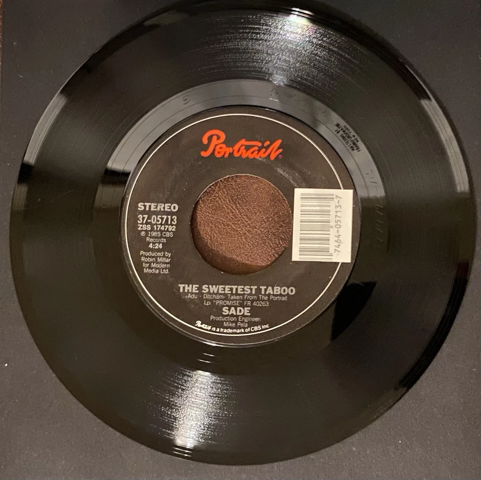 Sade “The Sweetest Taboo” “You're Not The Man” (1985) 45RPM Jazz with PS EX! - Image 2 of 4